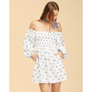 NWT Billabong x Wrangler Polka Dot Linen Dress